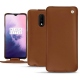 OnePlus 7 leather case - Marron ( Nappa - Pantone 1615C ) 
