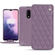 Capa em pele OnePlus 7 - Lilas - Couture ( Nappa - Pantone 2645U ) 