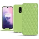 硬质真皮保护套 OnePlus 7 - Vert olive - Couture ( Nappa - Pantone 578U ) 