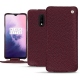 Custodia in pelle OnePlus 7 - Lie de vin ( Pantone 5115C ) 