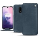 Funda de piel OnePlus 7 - Jean vintage ( Roughtcut - Pantone 285U  ) 