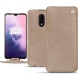 OnePlus 7 leather case - Taupe vintage ( Pantone 7530C ) 