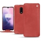 硬质真皮保护套 OnePlus 7 - Cerise vintage ( Pantone 185C ) 