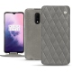 硬质真皮保护套 OnePlus 7 - Acier vintage - Couture