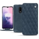 Custodia in pelle OnePlus 7 - Jean vintage - Couture