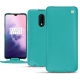 Capa em pele OnePlus 7 - Bleu fluo