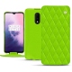 OnePlus 7 leather case - Vert fluo - Couture
