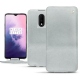 Lederschutzhülle OnePlus 7 - Platinium ( Pantone 877C ) 