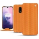Capa em pele OnePlus 7 - Abaca arancio