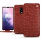 Custodia in pelle OnePlus 7 - Autruche ciliegia