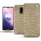 Funda de piel OnePlus 7 - Autruche desert