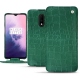 Funda de piel OnePlus 7 - Crocodile pino