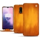 Custodia in pelle OnePlus 7 - Orange Patine