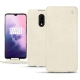 OnePlus 7 leather case - Blanc escumo