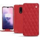 硬质真皮保护套 OnePlus 7 - Rouge troupelenc - Couture