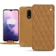 OnePlus 7 leather case - Castan esparciate - Couture