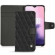 Funda de piel OnePlus 7 - Noir - Couture ( Nappa - Black ) 