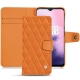 Funda de piel OnePlus 7 - Orange - Couture ( Nappa - Pantone 1495U ) 