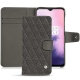 Capa em pele OnePlus 7 - Anthracite - Couture ( Pantone 424C ) 
