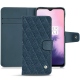 Housse cuir OnePlus 7 - Indigo - Couture ( Pantone 303U ) 