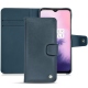 Custodia in pelle OnePlus 7 - Jean vintage ( Roughtcut - Pantone 285U  ) 