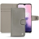 Funda de piel OnePlus 7 - Acier vintage ( Pantone 403C ) 