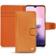 Housse cuir OnePlus 7 - Mandarine vintage ( Pantone 165C ) 