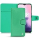 OnePlus 7 leather case - Menthe vintage ( Pantone 562C ) 