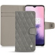 Lederschutzhülle OnePlus 7 - Acier vintage - Couture