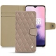 Custodia in pelle OnePlus 7 - Taupe vintage - Couture