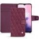 Lederschutzhülle OnePlus 7 - Prune vintage - Couture