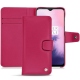 OnePlus 7 leather case - Rose fluo