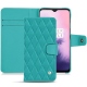 Capa em pele OnePlus 7 - Bleu fluo - Couture