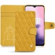 レザーケース OnePlus 7 - Jaune soulèu - Couture