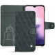 Lederschutzhülle OnePlus 7 - Blu marino - Couture