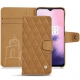 Lederschutzhülle OnePlus 7 - Castan esparciate - Couture