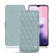 硬质真皮保护套 OnePlus 7 - Bleu ciel - Couture ( Nappa - Pantone 277C ) 