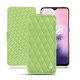 Housse cuir OnePlus 7 - Vert olive - Couture ( Nappa - Pantone 578U ) 
