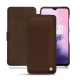 Housse cuir OnePlus 7 - Châtaigne ( Pantone 476C ) 