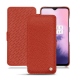 Capa em pele OnePlus 7 - Papaye ( Pantone 180C ) 