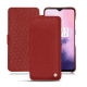 OnePlus 7 leather case - Tomate ( Pantone 187C ) 