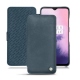 Lederschutzhülle OnePlus 7 - Jean vintage ( Roughtcut - Pantone 285U  ) 