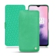 OnePlus 7 leather case - Menthe vintage ( Pantone 562C ) 