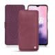 OnePlus 7 leather case - Prune vintage ( Pantone 512C ) 