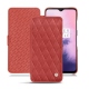 Lederschutzhülle OnePlus 7 - Cerise vintage - Couture