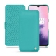 Lederschutzhülle OnePlus 7 - Bleu fluo
