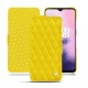 Funda de piel OnePlus 7 - Jaune fluo - Couture