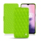 Lederschutzhülle OnePlus 7 - Vert fluo - Couture