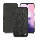 OnePlus 7 leather case - Autruche nero