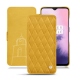 OnePlus 7 leather case - Jaune soulèu - Couture